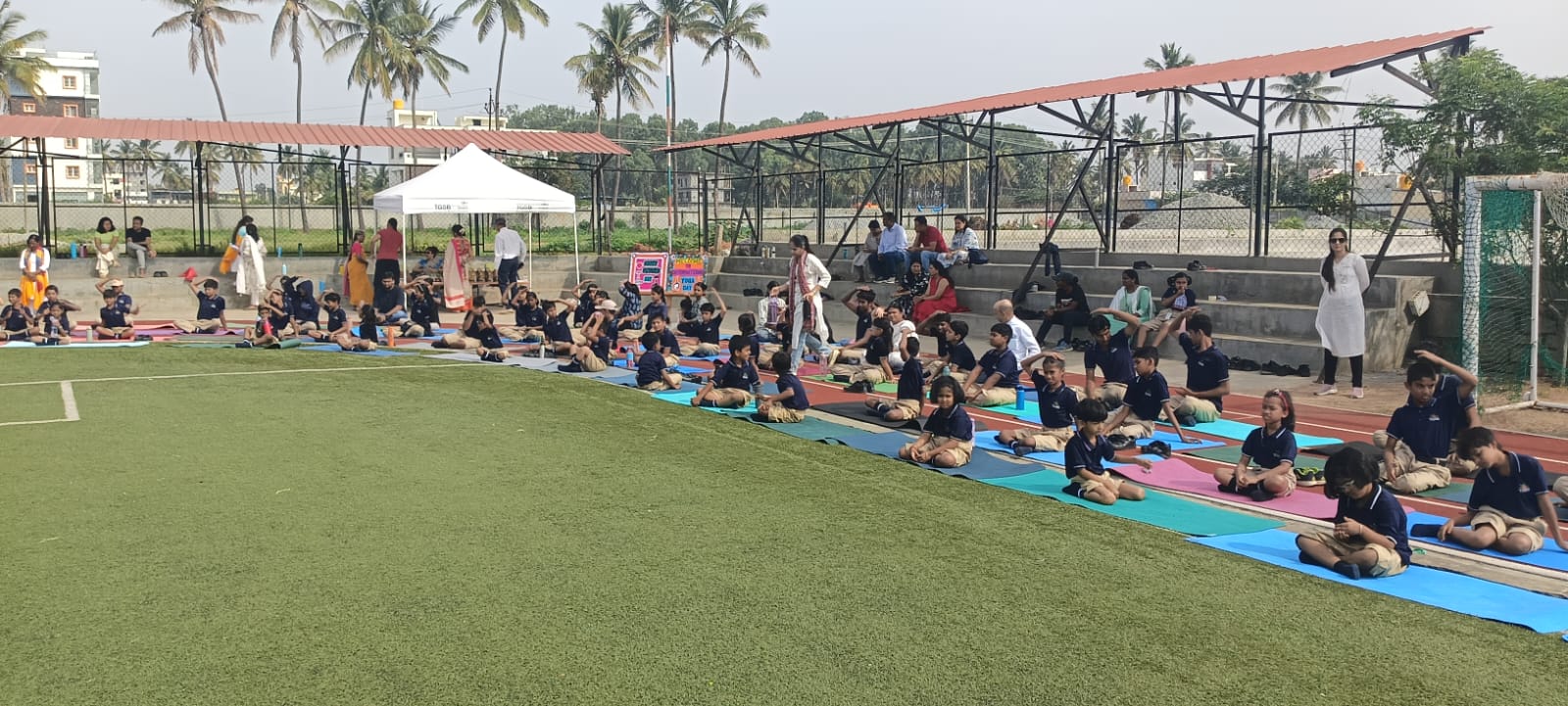 Self Realization and meditation was conducted at The Green School Bangalore today at White Field Bangalore